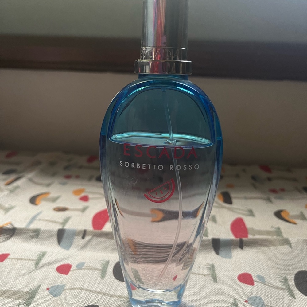Escada Sorbetto Rosso Blue and Pink Bottle